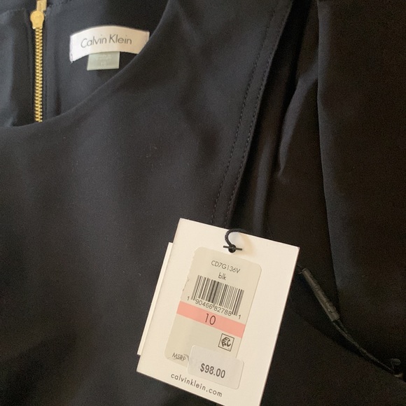 Black Calvin Klein Fit and Flare Dress Womens Size 10 - Picture 6 of 12